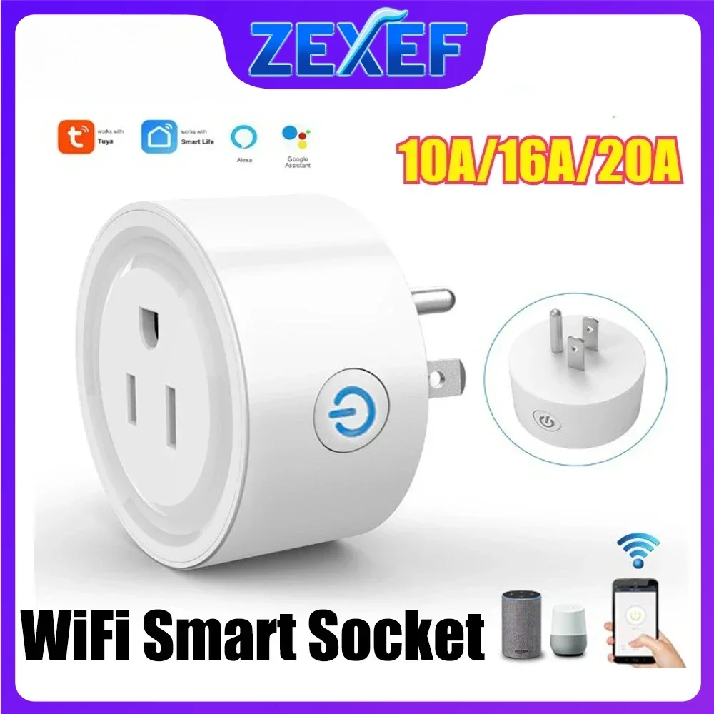 Power Tools Google - Wifi 원격 스마트 플러그 US/EU 20/16/10A