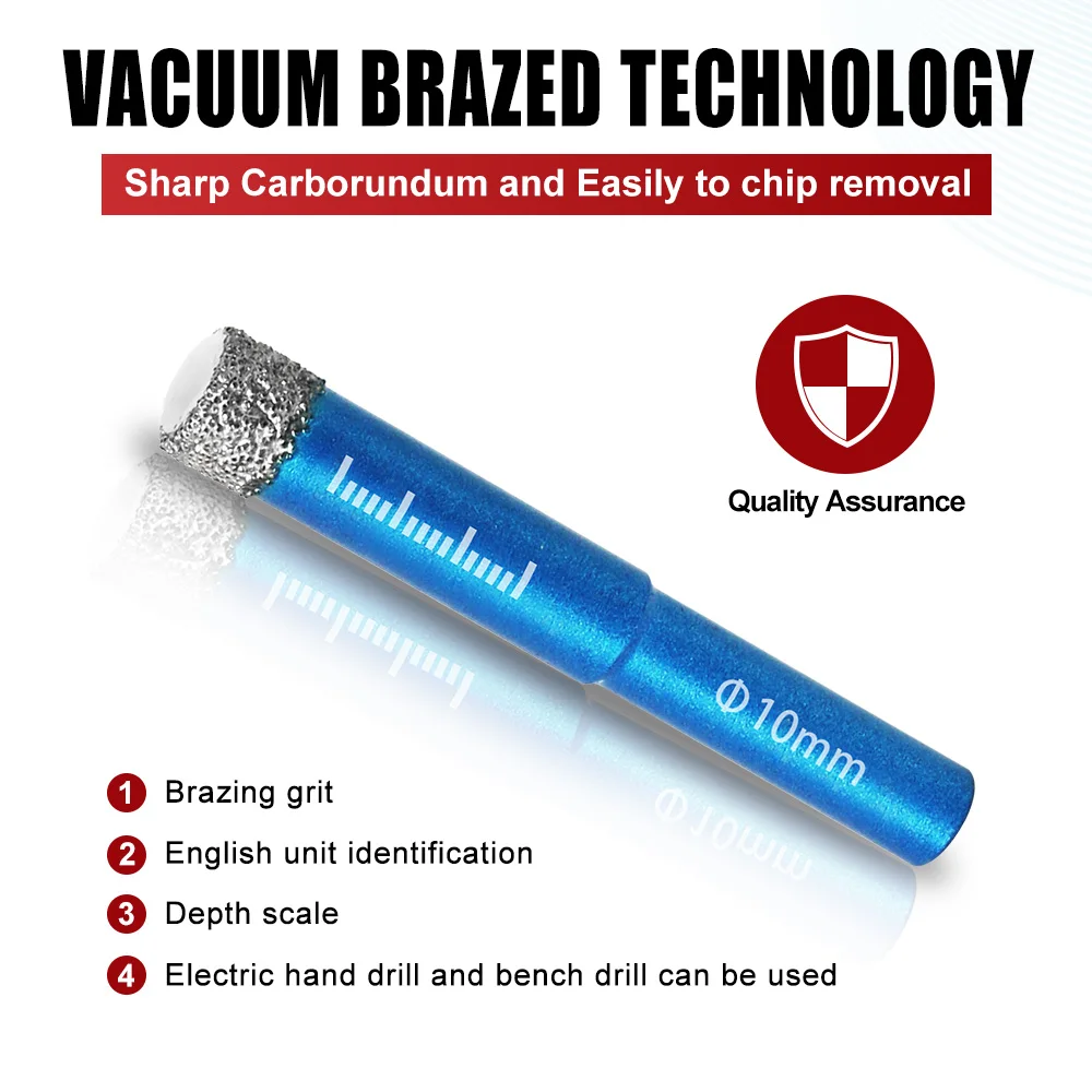 Tile Cutter Electric - 다이아몬드 Brazed 건식 드릴링 비트 도자기