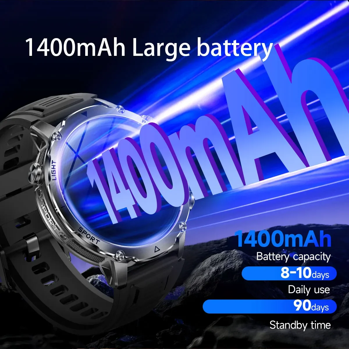 브랜드+1400mAh 대용량 배터리 스마트워치 남성용  - Power Tools Brands 리뷰 및 가격