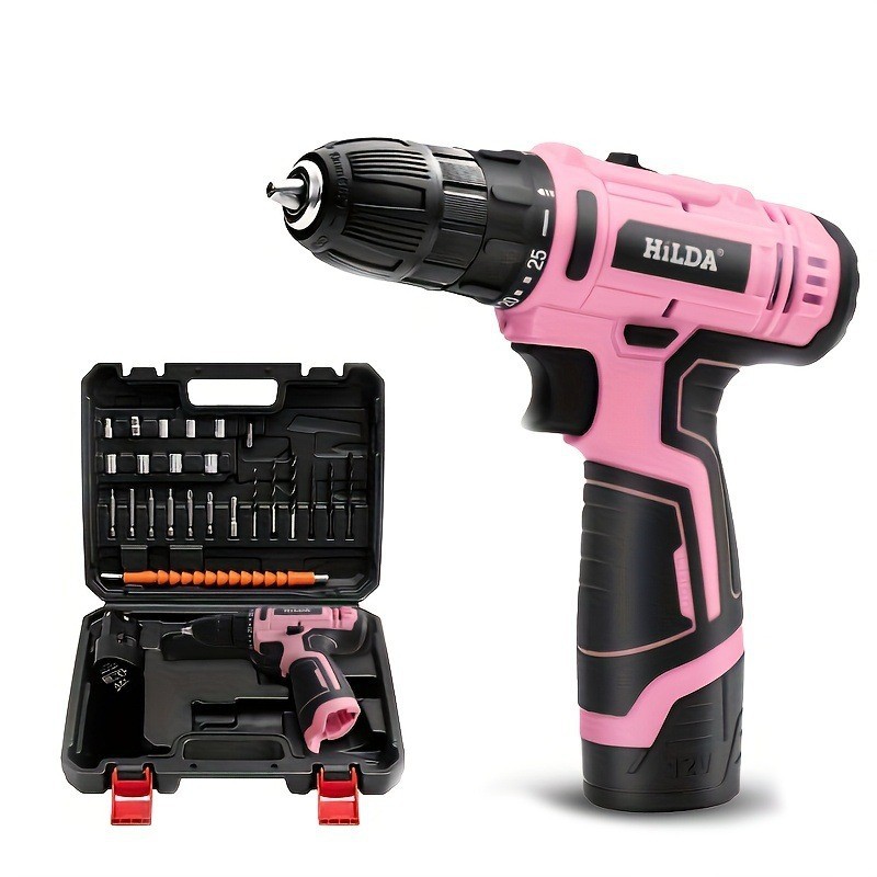 핑크색 핸드 드릴 10mm 2단 변속 임팩트 리튬 전동 - Power Tools Pink 리뷰 및 가격