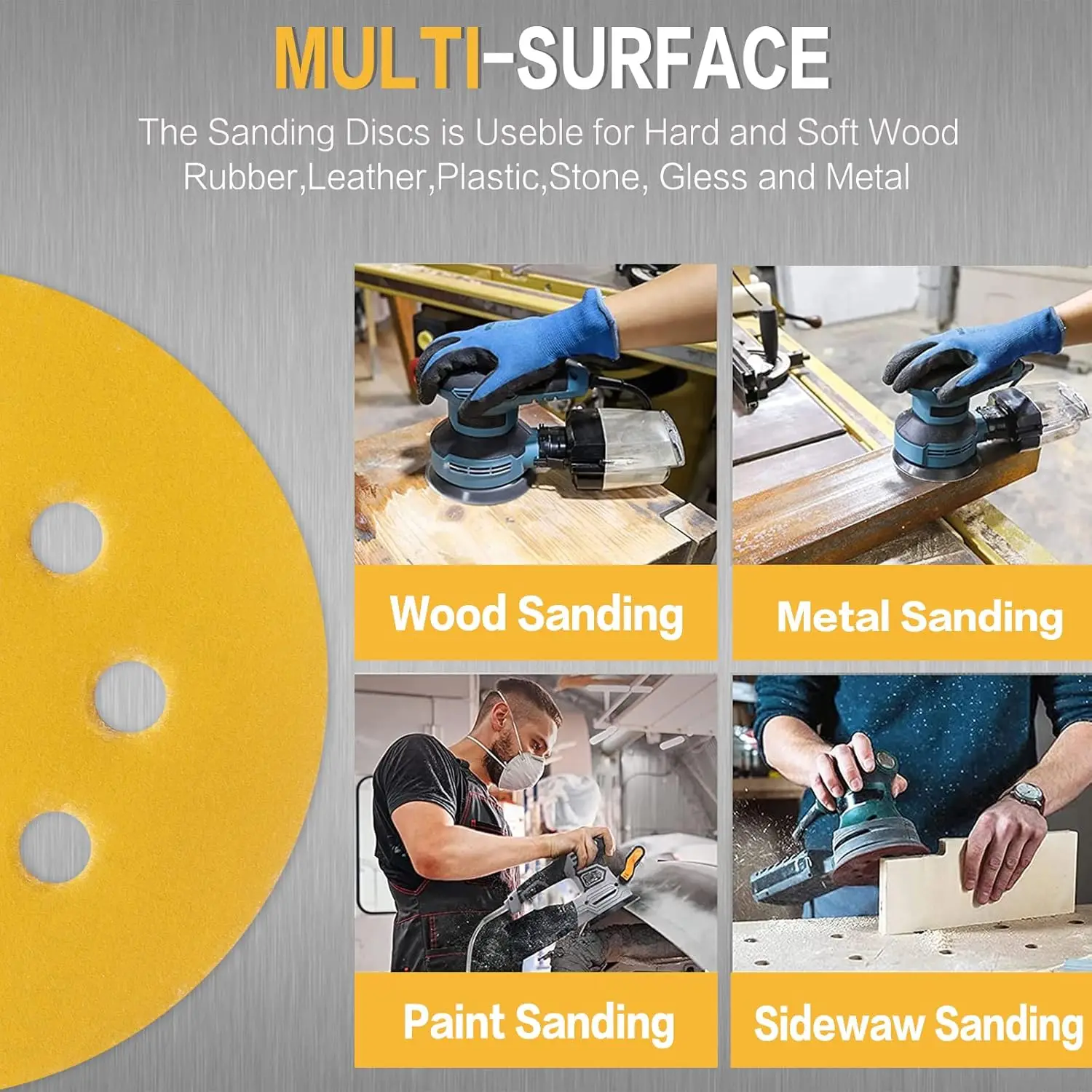 10-100PCS 5인치 8홀 샌딩 디스크 40-800 - Random Orbital Sander 리뷰 및 가격