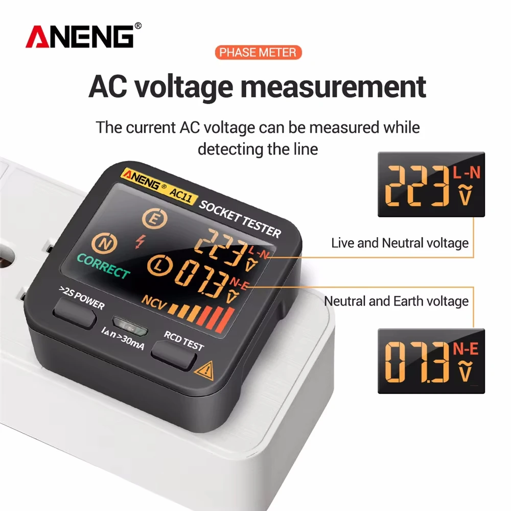 ANENG AC11 디지털 스마트 소켓 테스터 회로 극 - Power Tools Uk Review 리뷰 및 가격