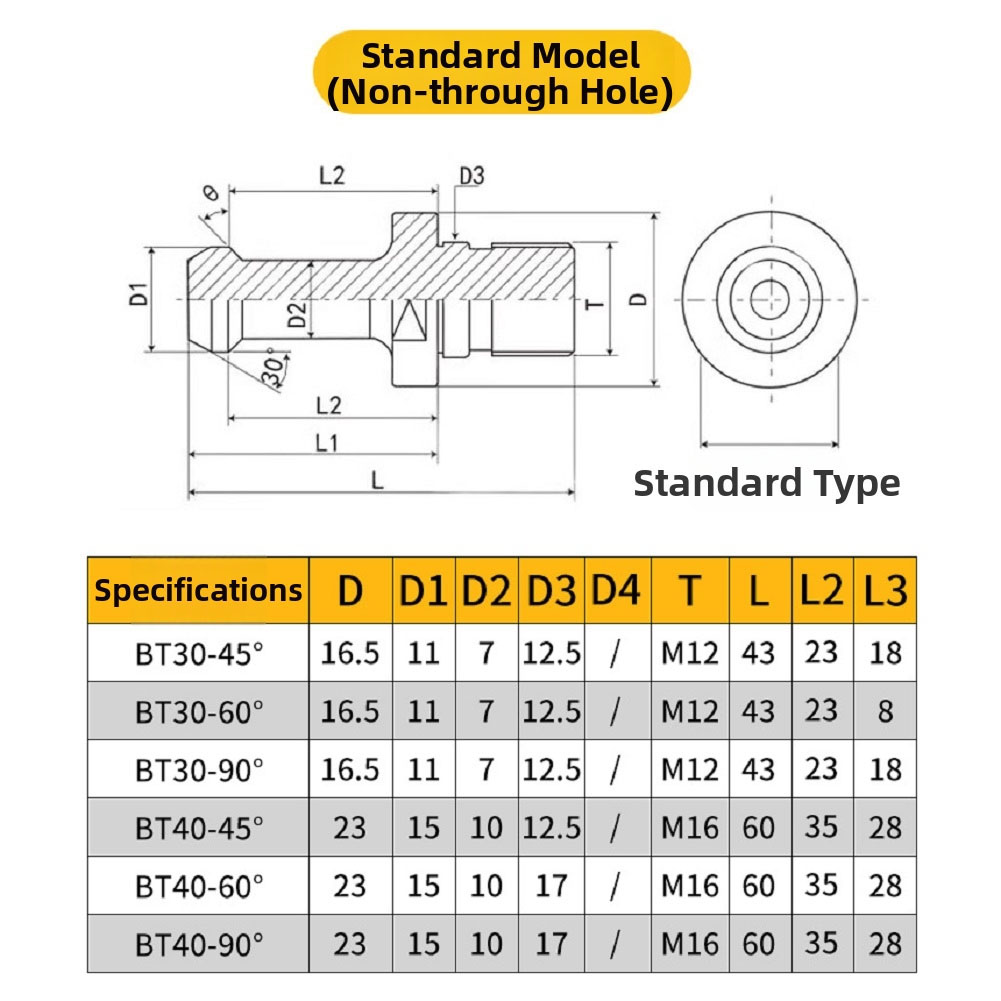 밀링 머신용 BT30 풀 스터드 CNC 드로우 스크류  - Power Tools Drawing 리뷰 및 가격