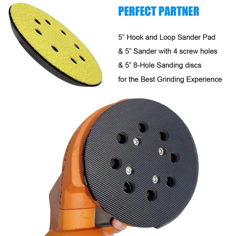 1Pcs 교체용 샌딩 패드 5인치 8홀 후크 및 루프  - Random Orbital Sander 리뷰 및 가격