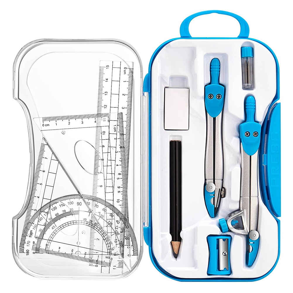 새로운 표시-기하학 세트 10 Pcs 수학 용품 키트, - Power Tools Drawing 리뷰 및 가격